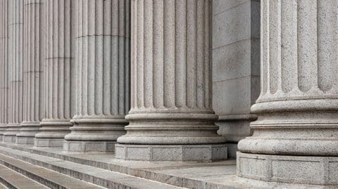 columns of a court house