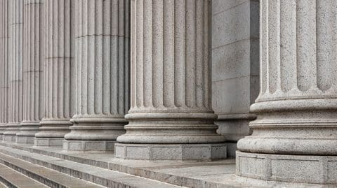 Franklin County courthouse columns